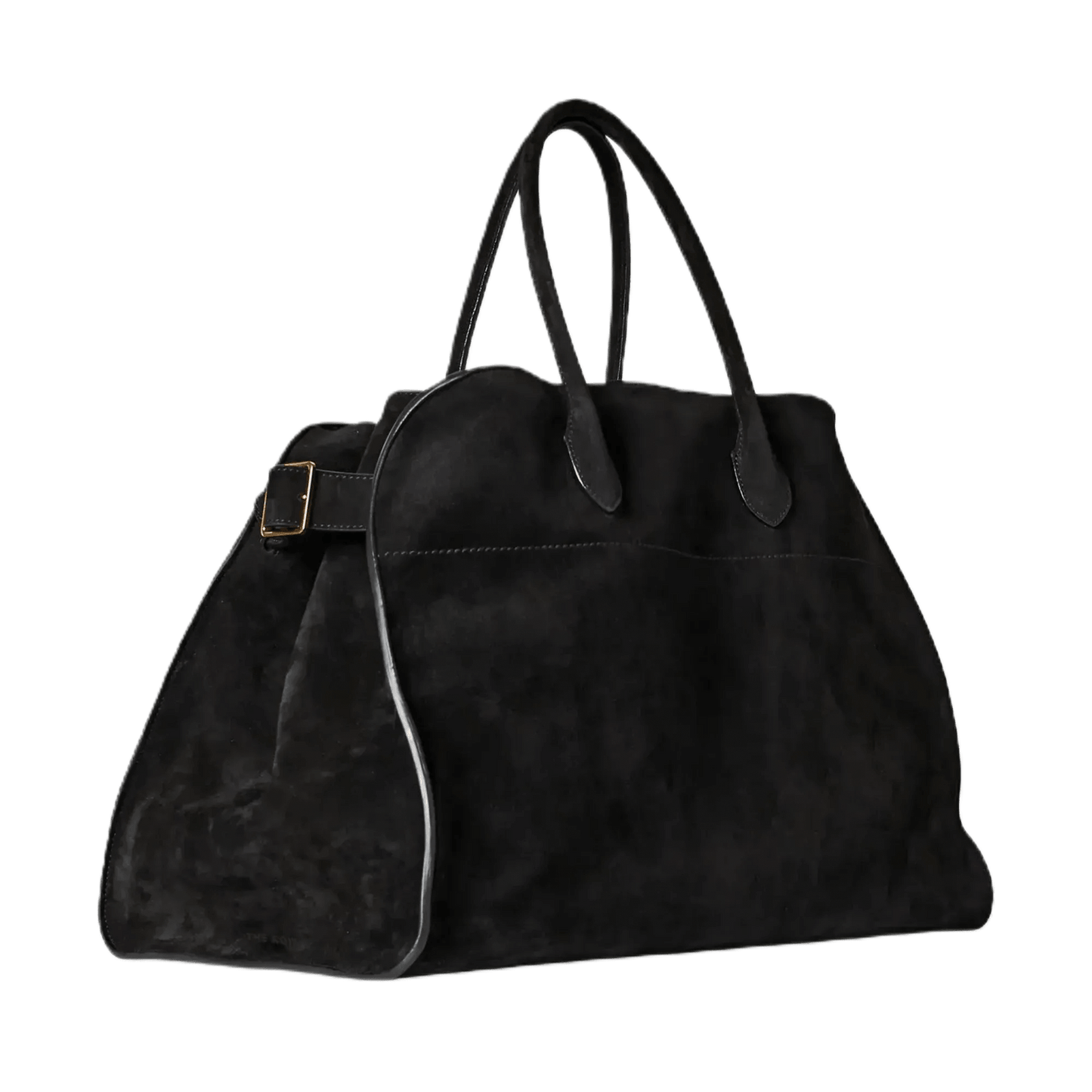 The Row Soft Margaux 17 Bag in Suede