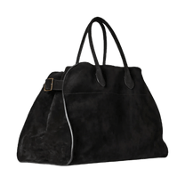 The Row Soft Margaux 17 Bag in Suede