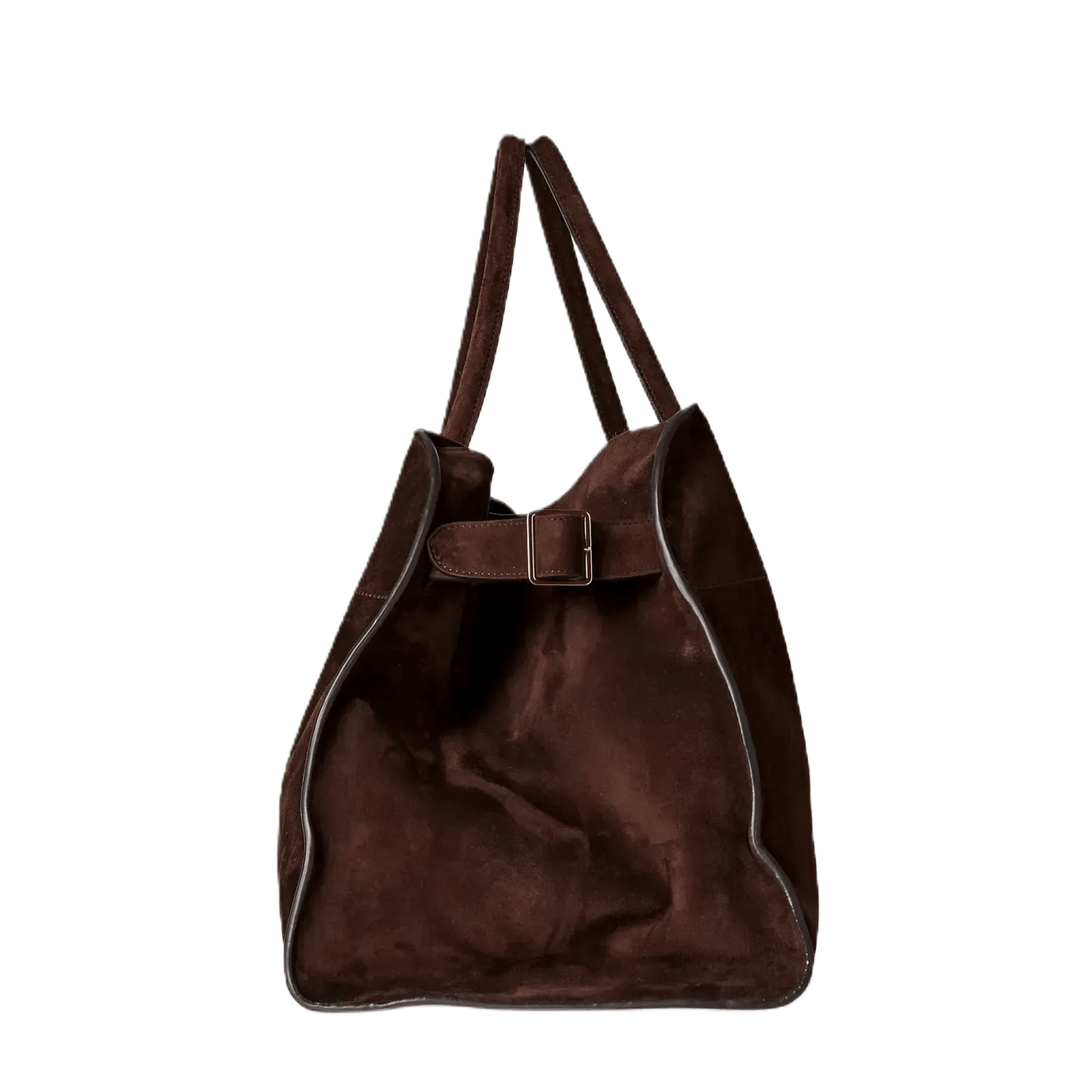 The Row Soft Margaux 15 Bag in Suede