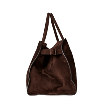 The Row Soft Margaux 15 Bag in Suede