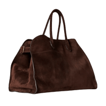 The Row Soft Margaux 17 Bag in Suede